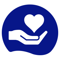 Hand holding a heart